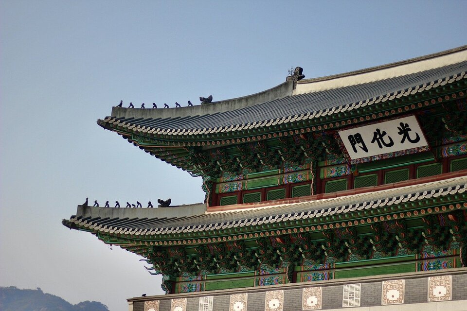 首爾熱門景點，光化門，宮殿屋頂