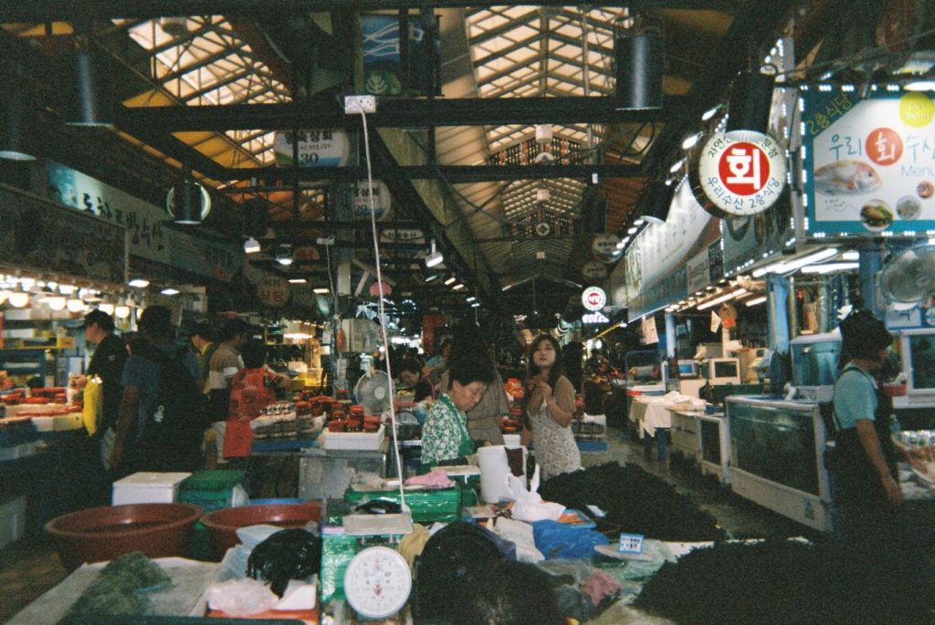 濟州島傳統市場，東門市場畫面