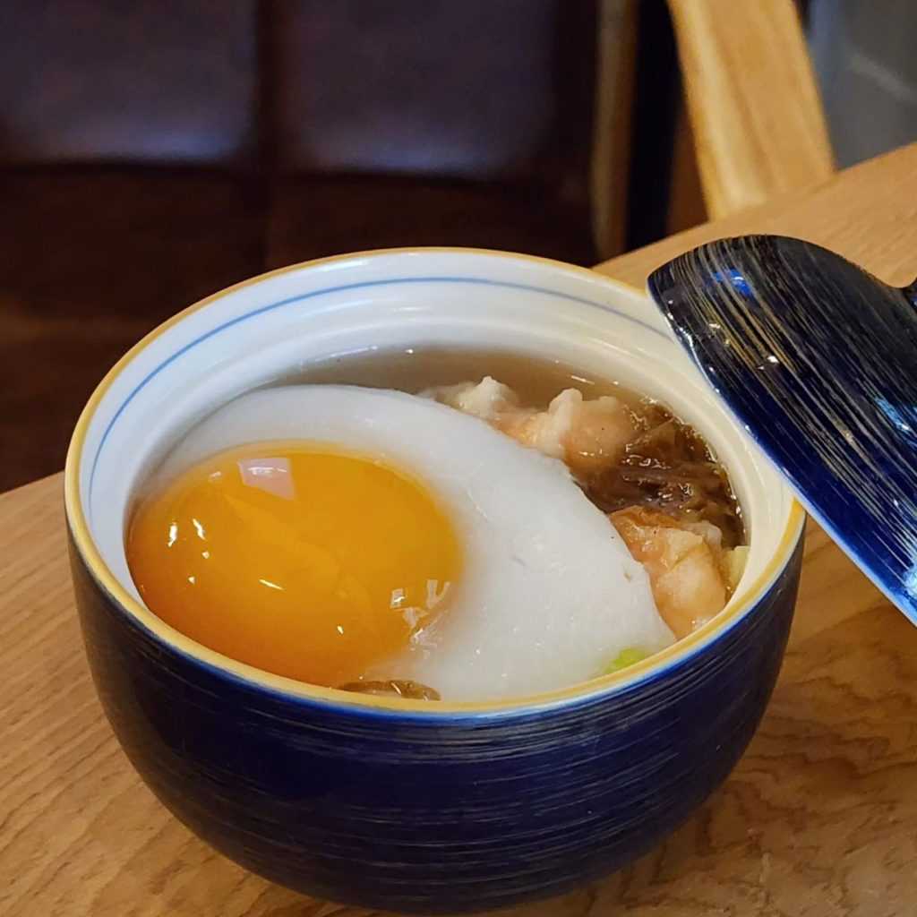 台湾料理-冬菜蝦仁蛋湯の写真です。